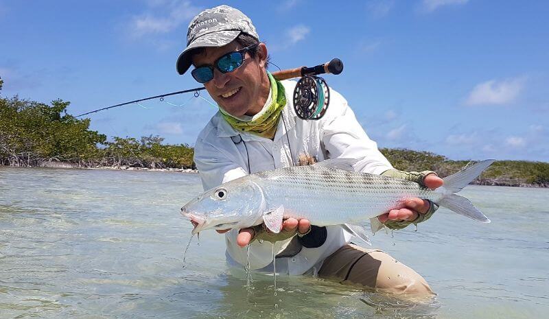 Cacciando un Bonefish (pez ratón) all'Arcipelago di Los Roques, Venezuela - Pesca con la mosca su isole coralline - Vacanze in Posada Macondo